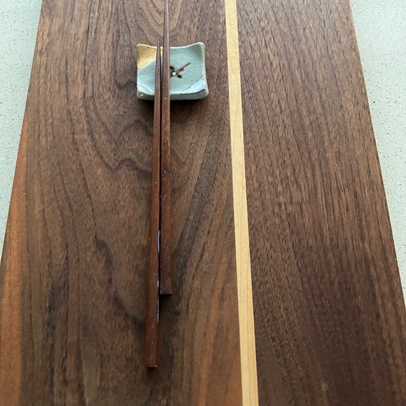 JAPANESE CERAMIC CHOPSTICK/CUTLERY REST SET OF 4 VINTAGE UNIQUE - Picture 8 of 9